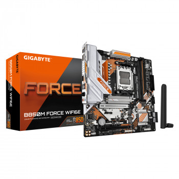 GIGABYTE B850M FORCE WF6E 1.2 mātesplate - AMD B850, AM5, Micro-ATX, DDR5, Wi-Fi 6E