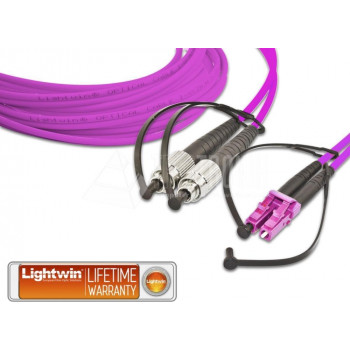 Lightwin augstas kvalitātes dupleksais LWL patch kabelis, MM OM4, FC - LC