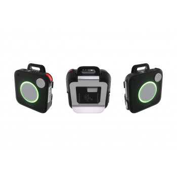Zebra WS101 Bluetooth badge skeneris, klipša stiprinājums, 480mAh noņemams akumulators, veselības aprūpei, globāls