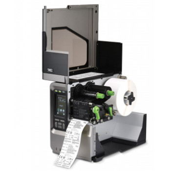 TSC MX240P 8 punkti/mm 203dpi ar pārtīšanas ierīci, RTC, displeju, TSPL-EZ, USB RS232 - etiķešu printeris