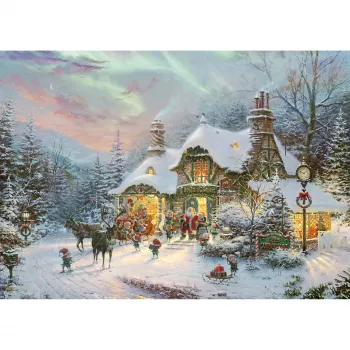 Schmidt Spiele Thomas Kinkade Studios: Santa's Night Before Christmas 1000 detaļu puzle