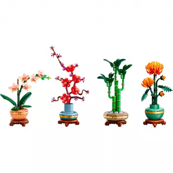 LEGO Botanicals Četru gadalaiku komplekts - augu tēju kolekcija, 4 x 50g birstošas tējas maisījumi, bez kofeīna, vegāns, bez lipekļa