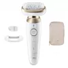 Braun Silk-épil 9 Flex SES9-011 3D epilators, mitrā un sausā lietošana, balts/zelta