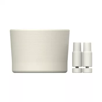 STANLEY komplekts: 2 aizsargpārvalki un salmiņu uzlikas termokrūzēm 0,89L/0,59L The Quencher Boot + Straw Topper, krēmkrāsā