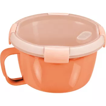 CURVER Smart To Go Mix Noodles trauks ar vāku 0,9L caurspīdīgs ar zaļiem akcentiem, BPA-Free, hermētisks, mikrovilņu un trauku mazgājamā mašīnā izmantojams