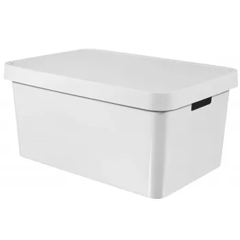 CURVER Infinity Recycled 45L uzglabāšanas kaste 56x39x27cm, balta