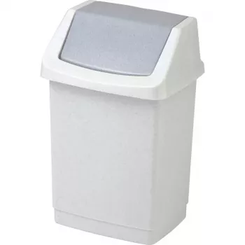 CURVER Click-it 50L atkritumu tvertne ar pedāli, pelēka, 38,5 x 33,5 x 63,5 cm