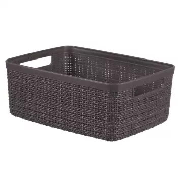 Curver Basket Jute S 5L 27x20x11cm tumši pelēka
