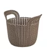 CURVER Basket Knit XS apaļa groza 3L 23x19x19 cm Brūns