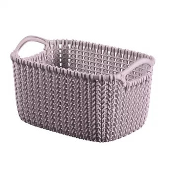 CURVER Knit XS taisnstūra uzglabāšanas grozs 3L 25x18x14 cm gaiši violets