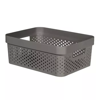 CURVER Infinity Recycled Box 11L 36x27x14cm tumši pelēka
