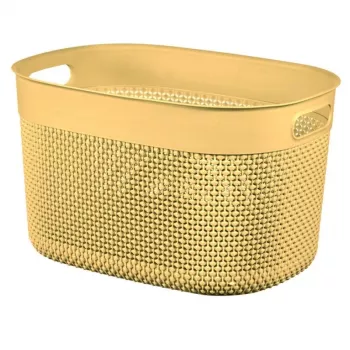 CURVER Filo L uzglabāšanas grozs 18L dzeltens 38x28x22cm pīts rata efekts