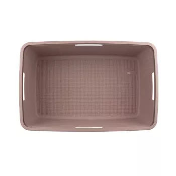 CURVER veļas grozs Jute 46L 59x39x26cm rozā
