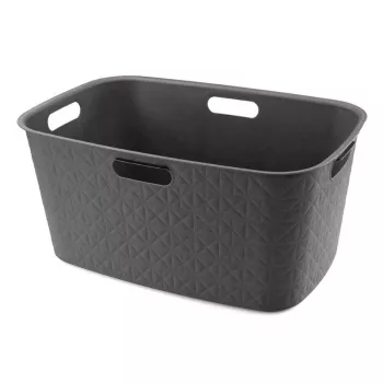 CURVER Softex 45L veļas grozs 57x37x27cm tumši pelēks