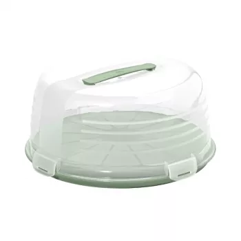 CURVER apaļa kūku transporta kārba Ø34,7x15,6 cm, zaļa