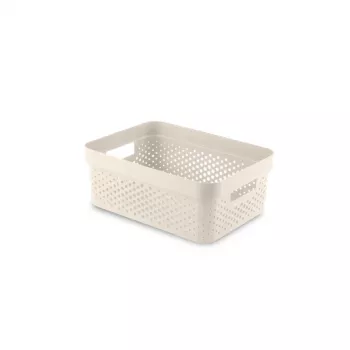 CURVER Infinity Recycled 11L uzglabāšanas kaste 36x27x14 cm Oasis White