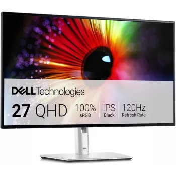 Dell U2724D 27 collu QHD IPS Black monitors ar USB-C hub, 120Hz, KVM