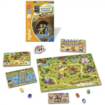 Ravensburger tiptoi „Team SMART izmeklē: Kroņa dārgakmeņu pēdās” – interaktīva detektīvspēle bērniem 6–10 gadu vecumā, 1–4 spēlētājiem, vācu valodā, nepieciešama tiptoi pildspalva