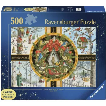 Ravensburger Large Pieces Puzzle Singvögel im Winter (500 gabali)