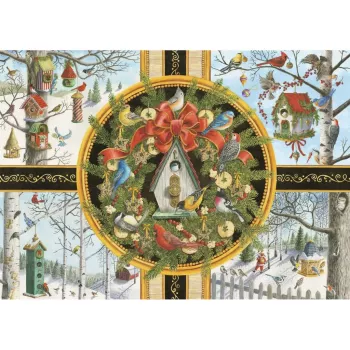 Ravensburger Large Pieces Puzzle Singvögel im Winter (500 gabali)