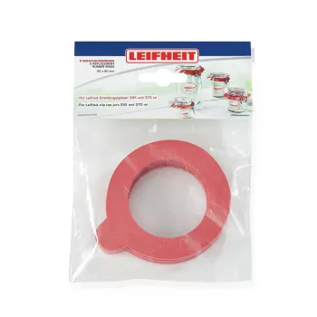 LEIFHEIT Rezerves gumijas blīvgredzeni 6 gab. 52x80 mm hermētiski noslēdzamiem burciņām 255/370 ml