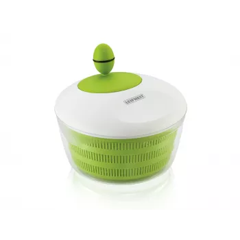 LEIFHEIT Salad Dryer Trend 4.5L ar kloķa piedziņu un salātu bļodu, zaļš vāks