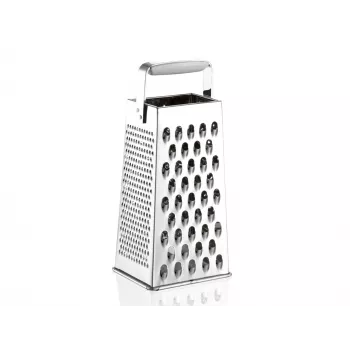 LEIFHEIT Four-Sided Grid rīve ar nerūsējošā tērauda asmeņiem, balta/sudraba, ComfortLine