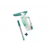 LEIFHEIT Dry&Clean elektriskais logu tīrītājs ar 43 cm Click System rokturi, balts/tirkīza
