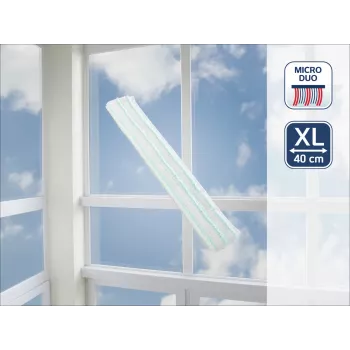 LEIFHEIT Window Slider XL micro duo 40cm logu tīrītājs ar gumijas lāpstiņu