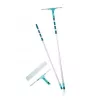 LEIFHEIT logu tīrīšanas komplekts ar teleskopisko rokturi, 2-in-1 tīrītājs XL Pro Reach, 4 m sasniedzamība