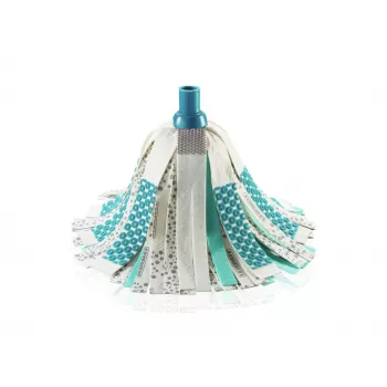 LEIFHEIT 3in1 Power Mop ar Clean Twist Spin tehnoloģiju, teleskopisku rokturi, 20L spaini, mikrošķiedras galvu, tirkīza/balta