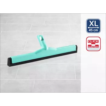 LEIFHEIT Click System grīdas tīrītāja uzgalis 45 cm ūdens savākšanai, dubultgumijas lūpa, zils/balts