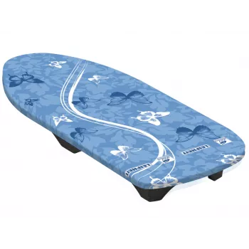 LEIFHEIT Air Board Table Compact gludināmais dēlis 70x30cm, Thermo-Reflect, īpaši viegls EPP, salokāms, balts/zils