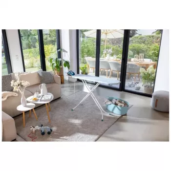 LEIFHEIT Classic S Basic gludināmais dēlis 110x30cm ar fiksētu gludekļa turētāju un 7 līmeņu augstuma regulēšanu