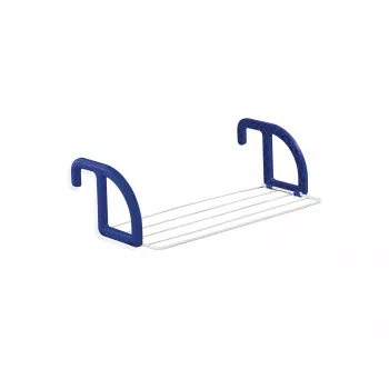 LEIFHEIT Classic Hanging Tumble Dryer 25 - 25 m žāvēšanas garums, grīdas stāvamais spārnu žāvētājs, pārklāts tērauds un plastmasa, balts/zils, iekštelpām/ārtelpām