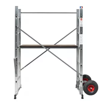 HAILO Scaffold HobbyStep H3 tērauda 2x5 pakāpienu salokāms darba platforma