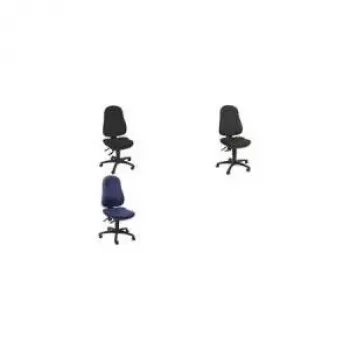 TOPSTAR Point 70 biroja rotējošais krēsls, auduma polsterējums, melns, pastāvīgā kontakta mehānisms, regulējams atzveltnes augstums, GS sertificēts 8170 G20