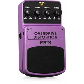 Behringer OD300 Overdrive/Distortion efekta pedālis violets, melns