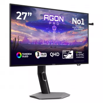 AOC AGP277QKDC 26,5 collu QHD OLED 720Hz spēļu monitors