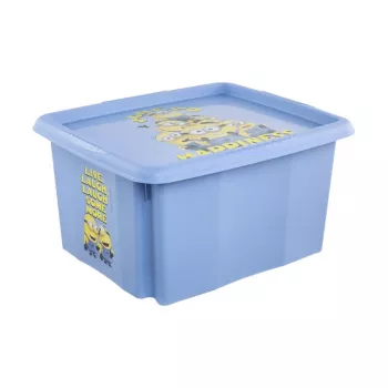 keeeper kaste ar vāku 24L Karolina “Minions Happiness” 42,5x35,5x22,5cm gaiši zila