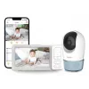Chillax DM568 Wi-Fi un FHSS video mazuļa monitors ar 5 inch displeju, pan-tilt kameru, nakts redzamību, divvirzienu saziņu, temperatūras sensoru, šūpuļdziesmām un Hubble lietotni