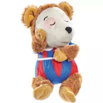 SCHMIDT SPIELE Bobo Siebenschläfer guļošais mīkstais rotaļlieta, 38 cm, brūns un bēšs, mīksts poliesters, CE sertificēts, zīdaiņiem un maziem bērniem