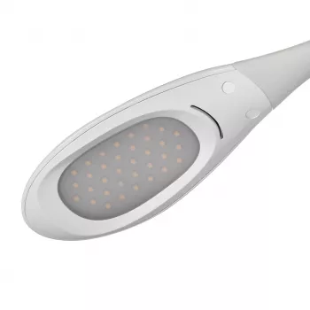 Activejet AJE-RAINBOW 2 LED galda lampa ar RGB pamatni, elastīgu roku, regulējamu spilgtumu, skārienjutīgu vadību, 7W galvenā gaisma, 350lm, 2800K-6500K, melna