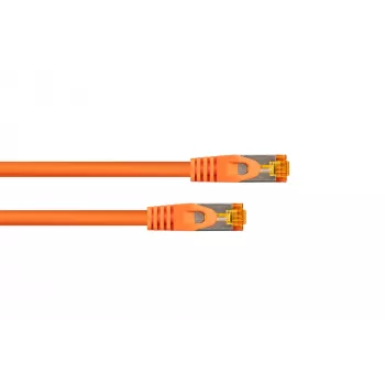 KABELMEISTER Cat.7 S/FTP tīkla kabelis, RJ45, TPE apvalks, bez halogēniem, oranžs, 0,25 m