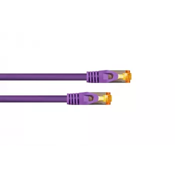 Kabelmeister Cat.7 S/FTP tīkla kabelis, RJ45, TPE apvalks, bez halogēniem, violets, 1m