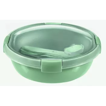CURVER Smart Eco To Go apaļš pusdienu trauks, 1 L, Ø20x7 cm, Soft Green
