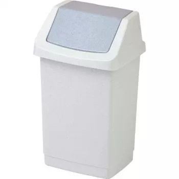 CURVER Click-It atkritumu spainis 9L pelēks 22.9x18.9x38.1cm
