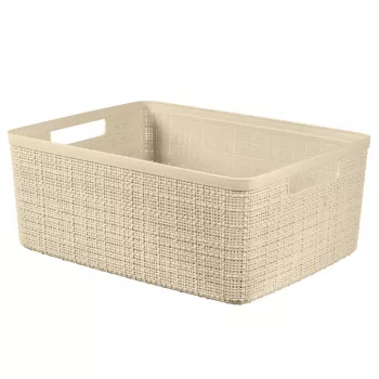 Curver Jute grozs M 12L 36x28x15cm krēmkrāsā