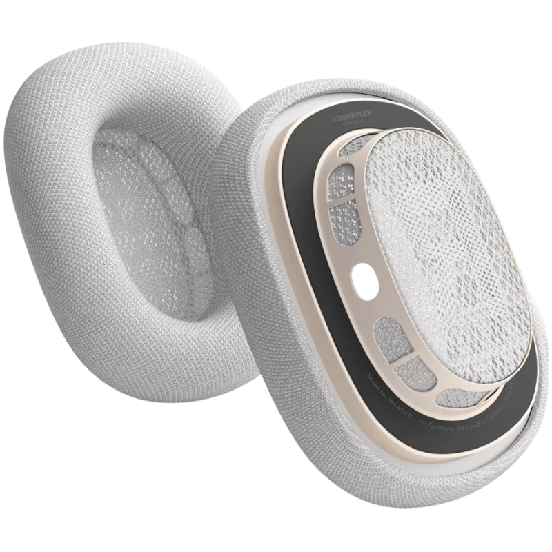 VONMÄHLEN gaisa spilveni AirPods Max austiņām, gaiši pelēki