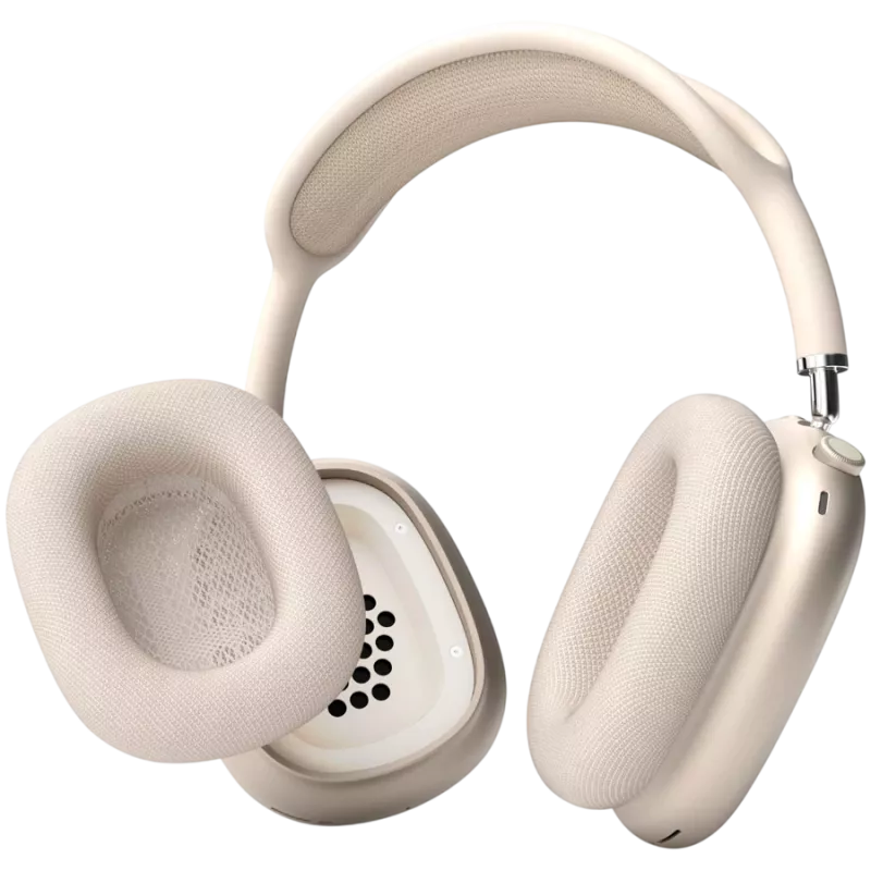 VONMÄHLEN Air Cushions AirPods Max austiņām, šampanietis - augstākās kvalitātes proteīna ādas un atmiņas putu rezerves ausu spilventiņi